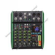 6-Ch Sound Card Mixer USB Recording DSP Effect for Home Performance