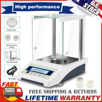 220g Analytical Balance 0.0001g Digital Lab Precision Balance Scale 0.1mg 120g