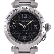 CARTIER Pasha C Meridian Big Date GMT W31049M7 Automatic Unisex Watch R#143558