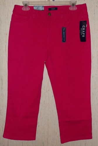 HOT PINK CROPPED PANTS / CAPRI JEANS 