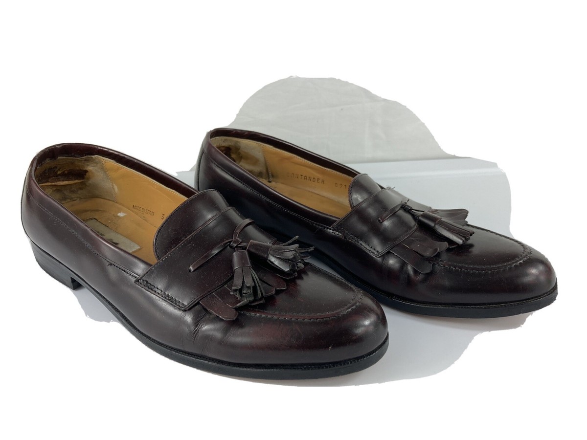 Mezlan Loafers Mens Sz 10.5 Dress Shoes Santander Burgundy  display picture 2