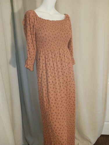 Vanilla Bay Smocked Boho Maxi  Dress