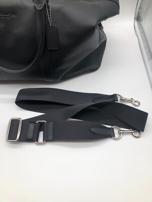 Coach Black Voyager 52 Sport Calf Leather Men Duffle F54802 for