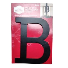Holiday Time Magnetic Monogram Letter B For Stocking or Wreath Hanger