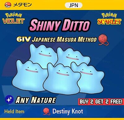 Pokemon Scarlet and Violet 6IV Shiny Ditto Masuda and ALL NATURES AVAILABLE