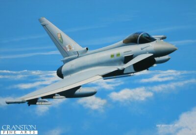 signed ltd ed Luftfahrt Kunstdruck 3 Squadron Typhoon, Operation ELLAMY, Libya