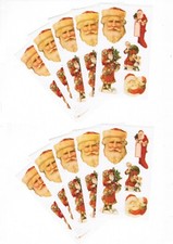 10 Sheets Frances Meyer Christmas XMAS Scrapbook stickers Classic Vintage Santa