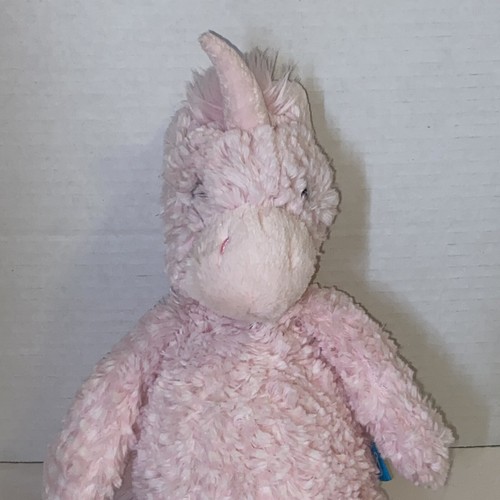 Manhattan Toy Company Pink Plush Unicorn Chenille 13" Stuffed Hard Eyes 2016 - Picture 2 of 14