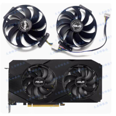 For Asus RTX2060 2070 GTX1660S 1660ti DUAL Graphics Card Fan FDC10H12S9-C