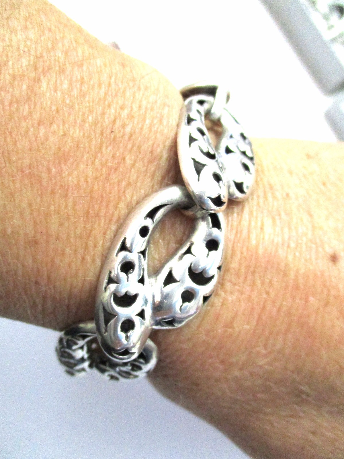 John Hardy Large Link Sterling Silver Toggle Brac… - image 5