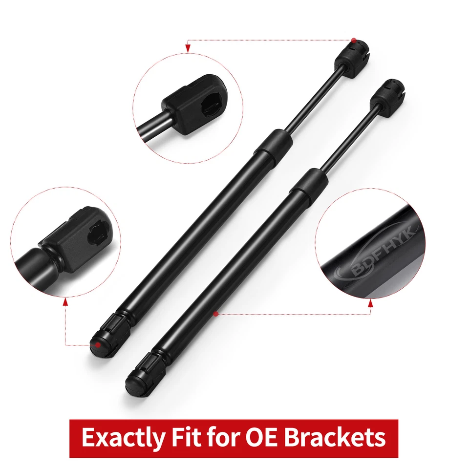 2PCS Front Hood Air Lift Support Strut Shocks Rod For 1995-2003 Ford F-150 F250 Foto 3 de 4