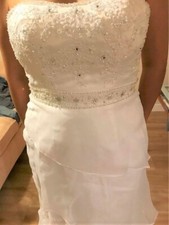 Wedding Dress STRAPLESS size 8 medium