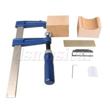 Fret Press Tool with Flat Brass Inserts  2 Wooden Neck Soundhole Cauls