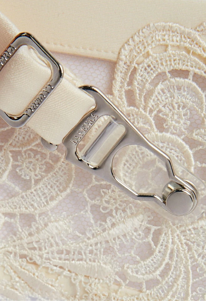 Liguero con tirantes La Perla Macrame Tale L marfil desnudo $435 Foto 3 de 3