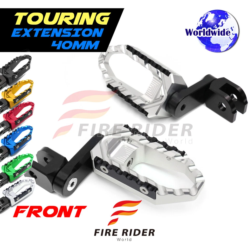 Para Buell XB12S Lightning 2004+ 04+ 4 cm Ajustable Front Rider Clavijas de Pie Anchas Foto 2 de 4