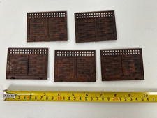 5x Miniature village Fence Panels Painted - New