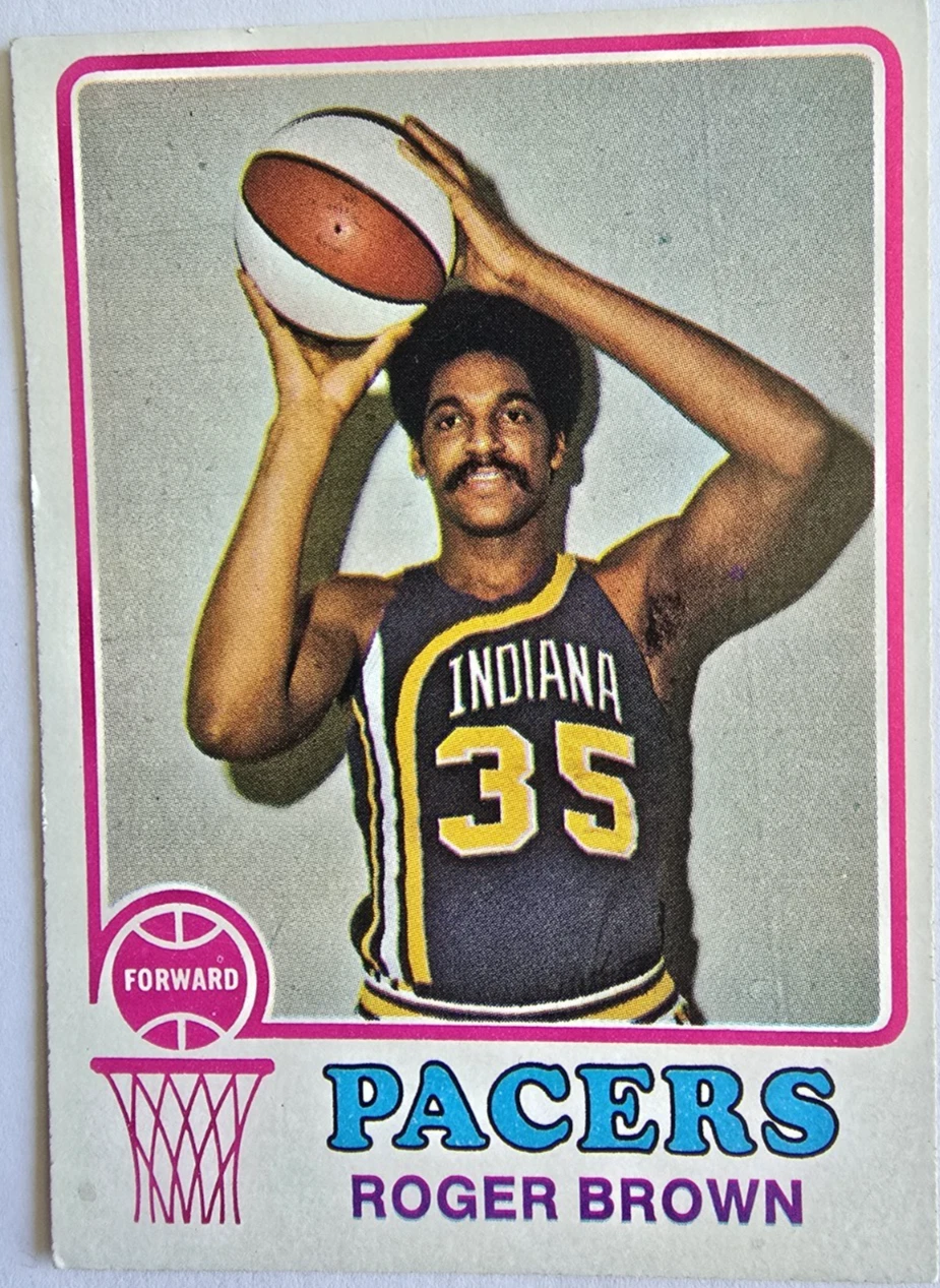 Roger Brown, 1973 Topps, Indiana Pacers, Forward, Card # 231