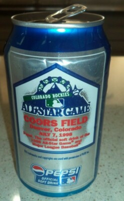 1998 MLB All Star Game Pepsi 12 oz. Can Colorado Rockies