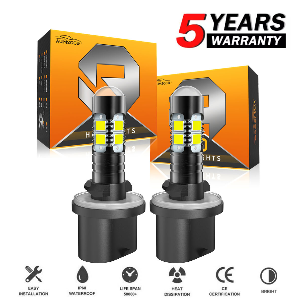 880 899 LED Bulbs 880 899 LED Fog Light Bulbs - 8000K Ice Blue ...