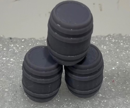 O Scale Wooden Barrels 3D Printed Set of 24 - Picture 3 of 3