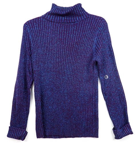 Purple Sparkle Turtleneck Sweater 