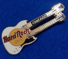 CHICAGO HRC CREAM DOUBLE NECK SG GIBSON GUITAR Hard Rock Cafe