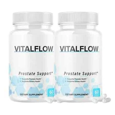 VitalFlow All Natural Prostate Support Vital Flow Supplement 120 Capsules 2-Pack