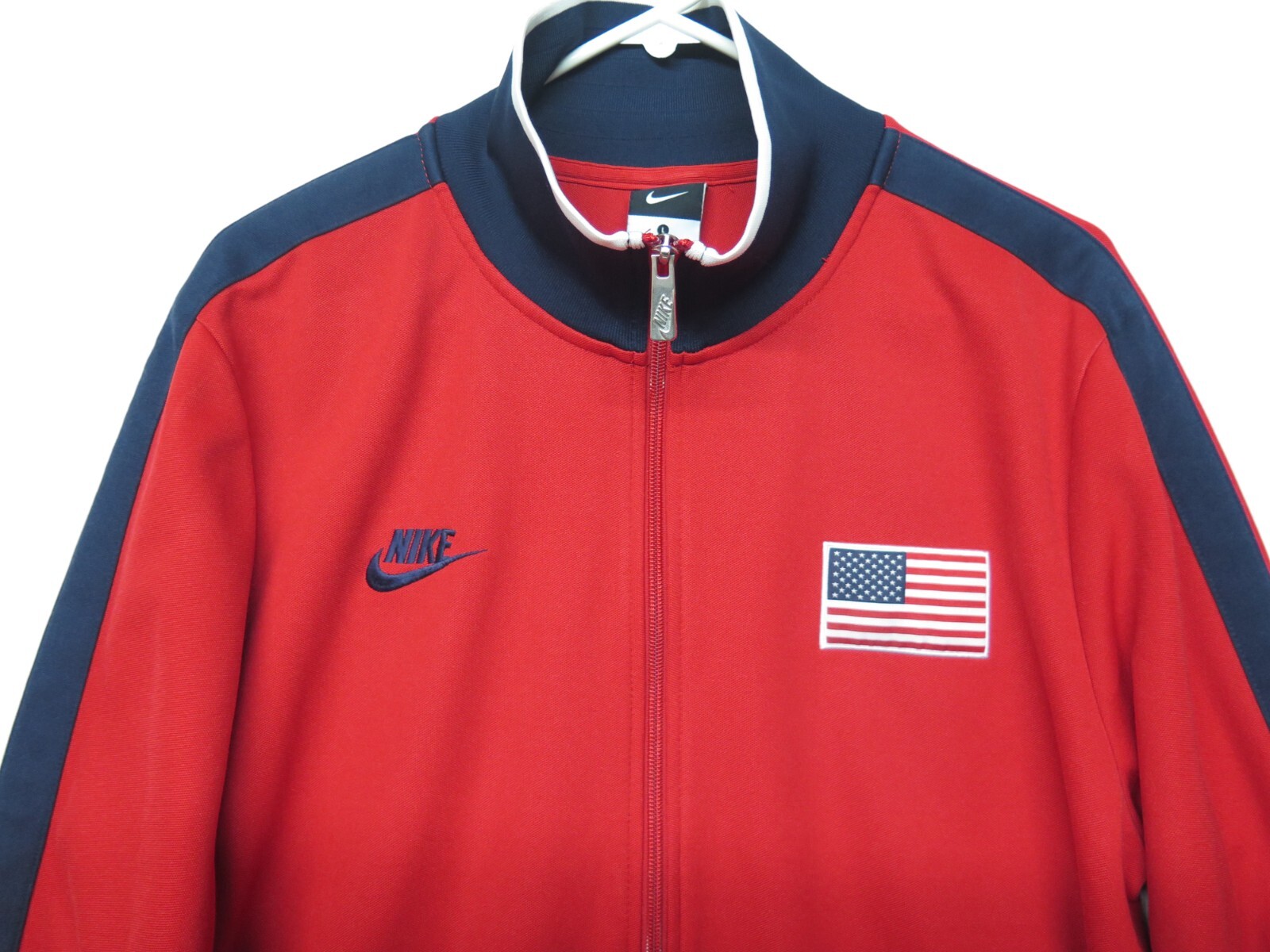 SACAI X NIKE Giacca da pista olimpica vintage NIKE USA BASKETBALL N98 2010 DREAM TEAM taglia L rara