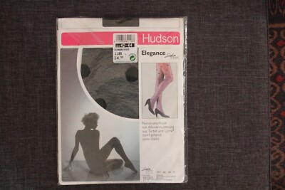 Vintage Hudson Elegance Strumpfhose Gr. 42-44 Schwarz Dots Punke Neu OVP