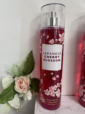 1 New JAPANESE CHERRY BLOSSOM BATH & BODY WORKS FRAGRANCE MIST SPRAY LARGE 8 OZ