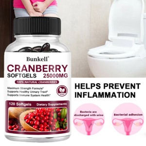 Mousselines de canneberge Résistance maximale 25,000 mg + Vitamine C