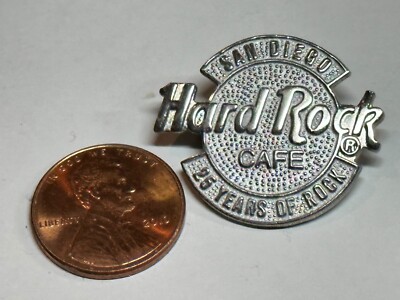 希少　ヴィンテージ ハードロックカフェ　サンフランシスコ　ピンバッジ Vintage Old HRC Hard Rock Cafe Logo Stick Pin 25 years of Rock San
