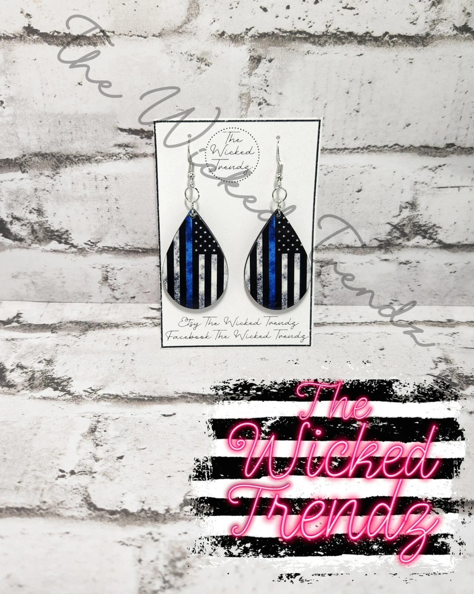 Back the blue earrings online