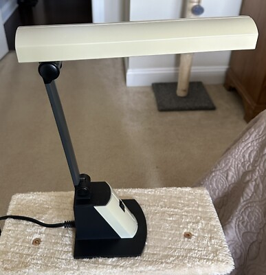 Vintage OTT-LITE Desk Lamp Light Folding Slimline Contemporary J83K2R Tested