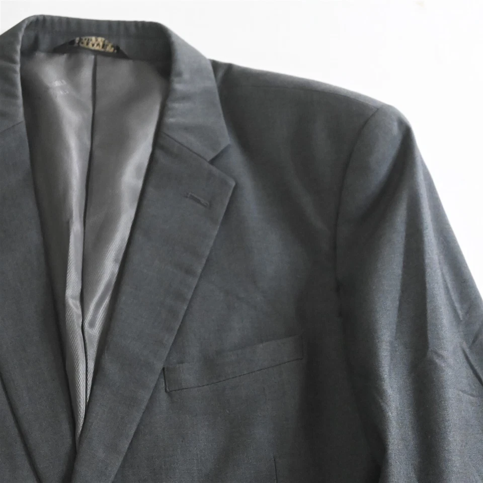 Caravelli 46R 36x30 Gris Oxford Super 150s Hombre Chaqueta Pantalones Traje Foto 3 de 4