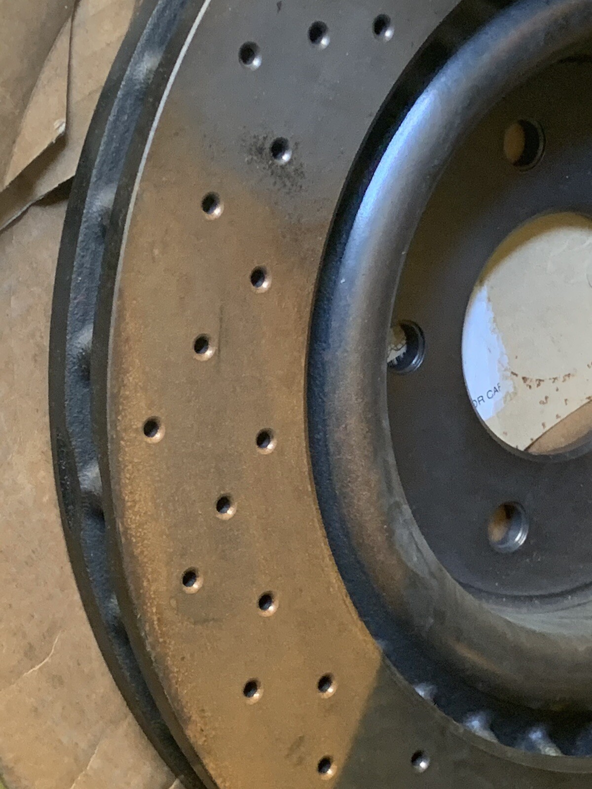 Aston Martin DB7 ventilated front Disc Rotor one piece Genuine  28123818AA
