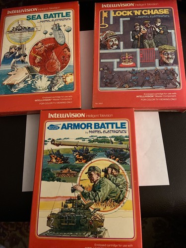 Here's a sweet pile of Atari and Intellivision games from the
