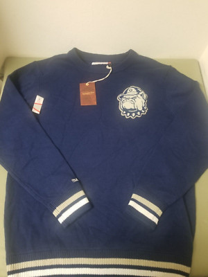 New Mitchell & Ness NCaa Georgetown University Team History Sweater.