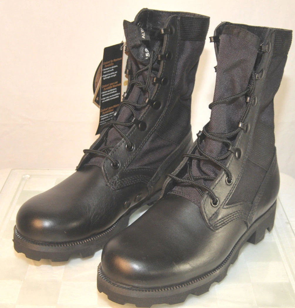 Men s 3 R W 5R ALTAMA BLACK LEATHER Jungle COMBAT 9