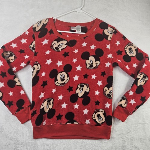 Mickey Mouse Sweatshirt Unisex Youth Teens Sz Medium Fleece Long Sleeve Pullover - Picture 4 of 11