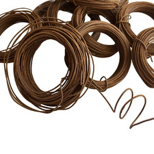 10 Rolls Coils 20 Gauge Rusty Tin Wire 30ft Each Primitive Holiday Craft Supply