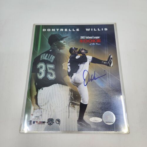Tristar Dontrelle Willis Autographed Miami Marlins 8x10 Photo 2003 NL Rookie
