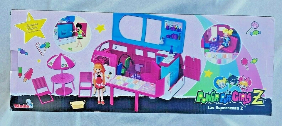 POWER PUFF GIRL Z DOLLS ICECREAM CARAVAN! ULTRA RARE IN BRAND NEW CONDITION! - Imagen 2 de 4
