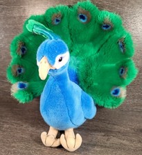 2013 FAO Schwarz PEACOCK Bird Plush Toys R Us Stuffed Animal