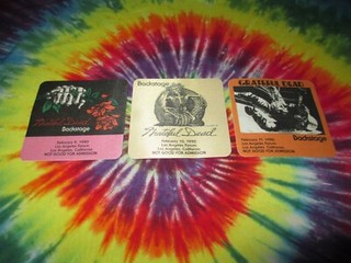 GRATEFUL DEAD BACKSTAGE PASS LOS ANGELES FORUM CALIFORNIA FEB.2/8 9 10/1989 NR