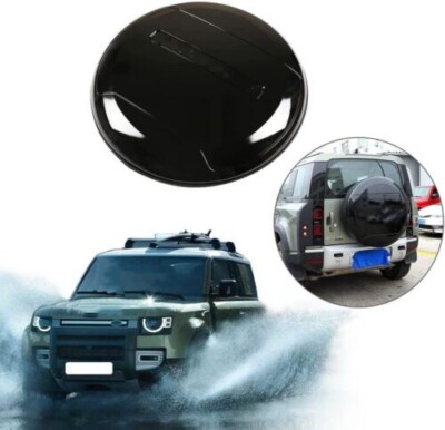 Santorini Black Rear Spare Wheel Tire Cover for LR Defender 130 5D 2022-2024
