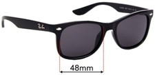 SFx Replacement Sunglass Lenses fits Ray Ban Jr RJ9052-S - 48mm Wide