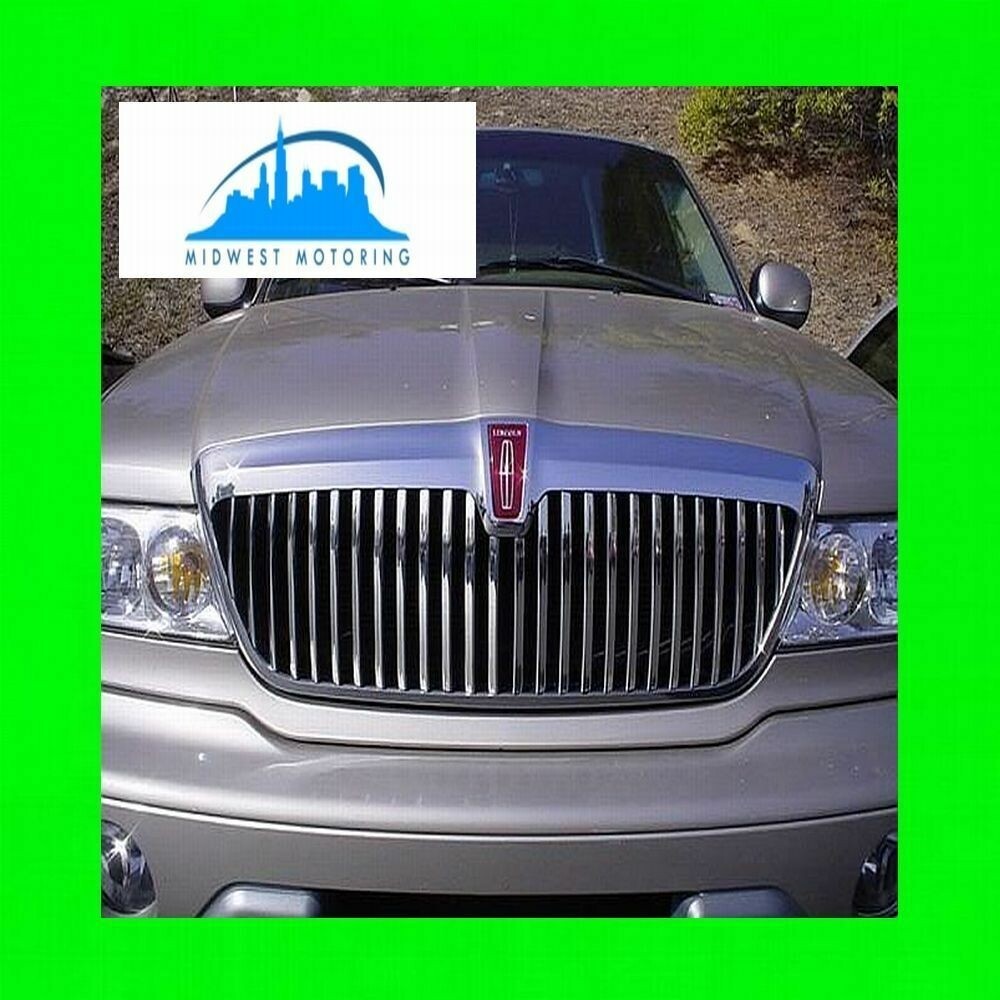 1998-2002 LINCOLN NAVIGATOR CHROME TRIM FOR GRILL GRILLE 1999 2000