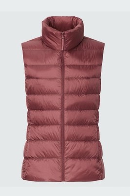 NWOT  UNIQLO Ultra Light Down Vest Red Rose Women's XS  Water Repellent