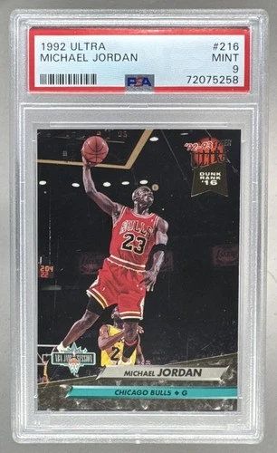 72075258 Michael Jordan 1992 Fleer Ultra #216 PSA 9